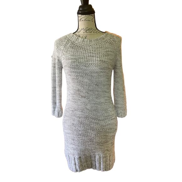 Zara Dresses & Skirts - Zara Knit Cream Brown Short Sweater Dress Size Medium